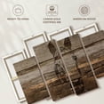 thumbnail image 6 of Elephant Stock Rustic Horse Wall Art - Horizontal Multi Panel Canvas - Living Room Wall Decor - Animal Multi Panel - Brown And Beige Decor - 52" x 32", 6 of 8