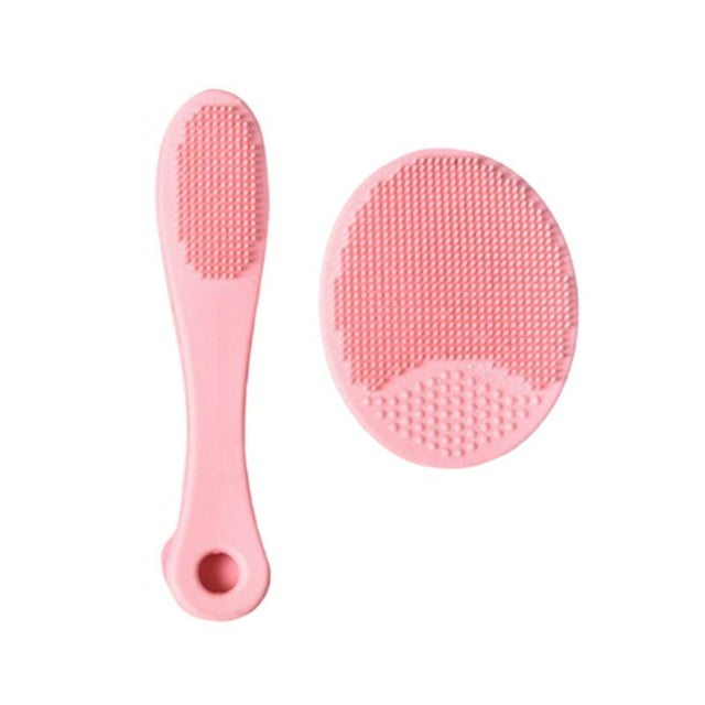 2Pcs/Set Facial Wash Pad deeply Exfoliating Facial Cleansing Machine Silicone Face Cleansing Brush Beauty