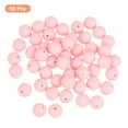 thumbnail image 3 of Uxcell 50 Paquete 15mm Perlas de Silicona, Perla de Goma Suelta Redonda para DIY Rosa Claro, 3 of 7