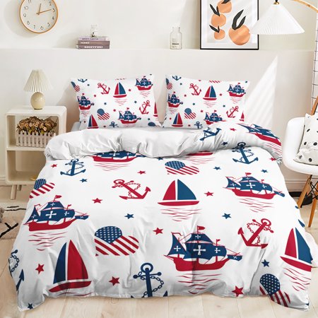 Hosima 3 Piece 3D Digital Printed Duvet Cover Full Size Bedroom Decorative Bedding Set,DEL08-Full