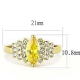 thumbnail image 2 of Women's Stainless Steel IP Gold CZ Topaz 2.84(g) Engagement Ring, 2 of 4
