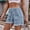 Light Blue, variant on Up To 40% Off Gifts for Mom POROPL Jean Shorts for Women Denim Summer Casual Elastic Waist Shorts with Pockets