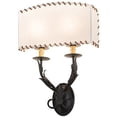 thumbnail image 3 of Meyda Tiffany 189075 Ranchero 2 Light 20" Tall Wall Sconce - Old Wrought Iron, 3 of 4