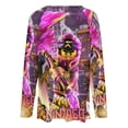 thumbnail image 5 of Ninjago Womens T Shirts V Neck Long Sleeve Tops Causal Loose Summer T-Shirts 2XL, 5 of 7
