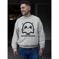 thumbnail image 2 of Cute Spooky Season Ghost Halloween Graphic - Men's Sweatshirt, 2 of 4