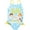 Aqua Blue, variant on CoComelon JJ Tomtom Yoyo Infant Baby Girls One Piece Bathing Suit Infant to Toddler