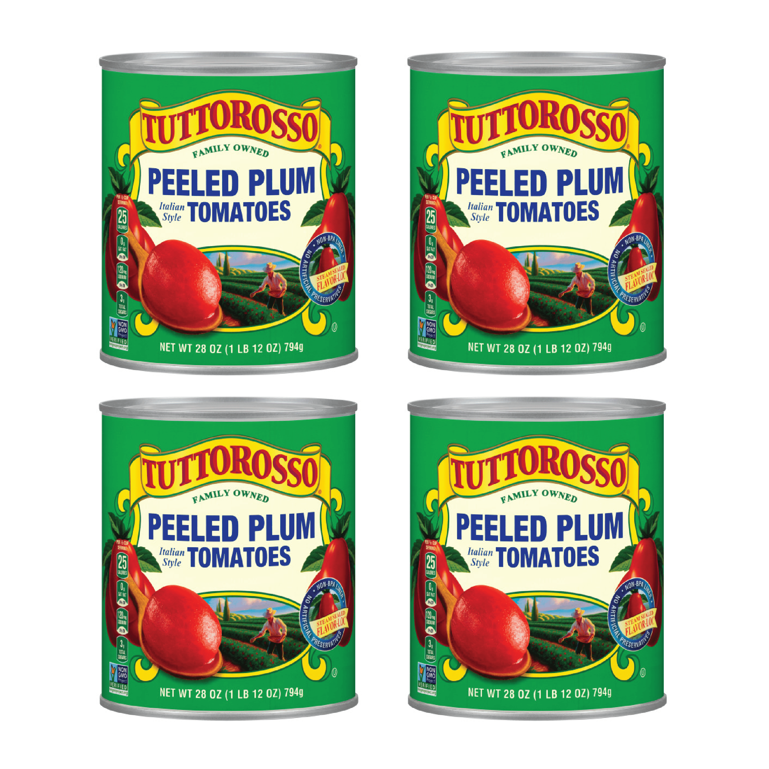 Tuttorosso Peeled Plum Tomatoes, Gluten Free and Vegetarian Recipe, 28