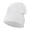 White, variant on Big Size Superior Cotton Long Knitting Beanie - Black XL-3XL