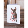 thumbnail image 2 of Chihuahua Chocolate #2 so Loved Greeting Cards and Envelopes Pack of 8 7 in x 5 in, 2 of 3