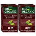 thumbnail image 1 of Indus Valley Bio Organic Natural Henna Color de cabello (chocolate 3.53 oz paquete de 2) | Color de cabello a base de hierbas, de canas y tinte para el cabello de larga duración | Vegano y libre d, 1 of 5