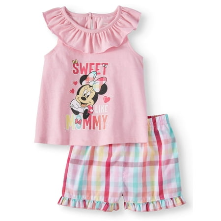 Baby Girl Minnie Mouse Tee and Short, 2-Piece set (Baby Girl)