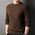 thumbnail image 3 of Suéter de primera calidad, nueva marca de moda, jersey de punto para hombre, jersey de diseñador de lujo, ropa informal lisa a cuadros coreana para hombre, 3 of 5