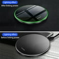thumbnail image 5 of Wireless Charger , Qi-Certified 15W Max Fast Wireless Charging Pad, Compatible with iPhone 12/12 Mini/12 Pro/SE 2020/11 Pro,Samsung Galaxy S21/S20/Note 10(No AC Adapter) - Black, 5 of 9