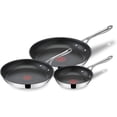 thumbnail image 1 of Jamie Oliver by T-fal Cooks Direct, Stainless Steel Non-Stick Frying Pan 3 Pcs Set (20/24/28cm) (8/9/11 Inches) with Induction, 1 of 6