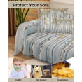 thumbnail image 4 of Modern Impressionist Tree Sofa Couch Covers for Dog,Washable Sectional Couch Slipcovers for Loveseat with Tassels,Abstract Oil Painting Yellow Gray Non Slip Sofa Throw Cover Blanket Large 71x102, 4 of 8