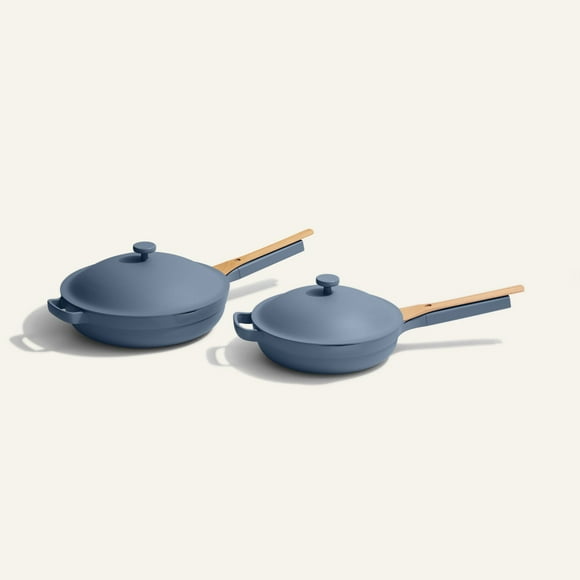 Our Place Always Pan Duo (7 piece) Two Always Pans, two sizes, endless versatility. Blue Salt