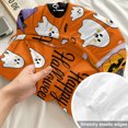 thumbnail image 4 of Full Size Fitted Sheet Set - Purple Halloween 3 Piece Bedding Sets 16" Deep Pocket Fitted Sheet with 2 Pillowcases, Pumpkins Cat Ghost Black Bat Brushed Microfiber Hotel Luxury Bed Sheets, 4 of 9