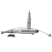 Denshine Professional Dental Low Speed Handpiece Kit - Slow Push Button Contra Angle Air Motor 4H E-type,  Approved for Effective Oral Care