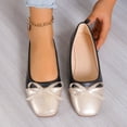 thumbnail image 2 of YLYL Womens Ballet Flats Bow Pointed Toe Slip on Office Work Comfort Dress Party Flat Shoes, 2 of 7