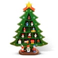 thumbnail image 1 of Billuyoard Mini decoración de árbol de Navidad de madera, adorno en miniatura de madera, muñeca bonita, decoración de escritorio, Base de Type3 NO3, 1 of 6