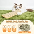 thumbnail image 3 of Catnip Toys for Cats, Interactive Catnip Chew Toy, Cat Chew Toy & Catnip Pillows, Enrichment Kicker Pillow for Indoor Adult Cats (11.22in, 2PC), 3 of 10