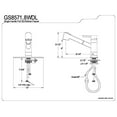 thumbnail image 6 of Kingston Brass Eden Gourmetier Pull-Out Kitchen Faucet, 6 of 6