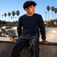 thumbnail image 7 of Southpole Boys Thermal Henley Shirt - Waffle Knit Warm Long Sleeve Boys Henley Shirt 2 Pack Casual Top, 7 of 7