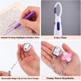 thumbnail image 3 of 6-Piece Fun Nurse Badge Accessories & Pen Set — Includes Retractable Nurse Badge Reels, Cute Nursing Week Gifts, Clip-On Keychains, and Office Colleague Badge Accessories,Multicolor, 3 of 5