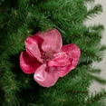 thumbnail image 3 of Northlight Artificial Magnolia Flower Christmas Clip Ornament - 7" - Coral Pink, 3 of 3