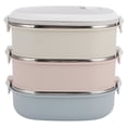 thumbnail image 3 of Bento Lunch Box For Kids, With Double Curved Handles Bento Lunch Box Container, For Office Workers Students Insulated Food Container Home,Work,Travel, 3 of 8