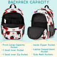 thumbnail image 2 of Herdesigns Red Ladybugs Laptop Backpack for Women Men, 18.3 Inch Large Computer Backpacks Fashion Teacher Nurse Bag Casual Daypack for Work Travel, 2 of 8