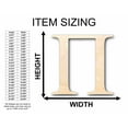 thumbnail image 2 of Unfinished Wood Pi Silhouette - Craft- up to 46" DIY 18" / 1/8", 2 of 3