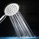 thumbnail image 5 of Cabezal de ducha de mano para baño cepillado de acero inoxidable, rociador de baño cuadrado redondo, soporte montado, rociador de mano redondo 304, 5 of 5