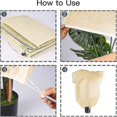thumbnail image 3 of 2 Pcs Winter Plant Cover Bags, Reusable Plant Covers Freeze Protection With Drawstring For Outdoor Garden Plants - White, 3 of 5
