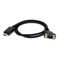 AddOn 3ft HDMI 1.3 Male to VGA Male Black Cable For Resolution Up to 1920x1200 WUXGA