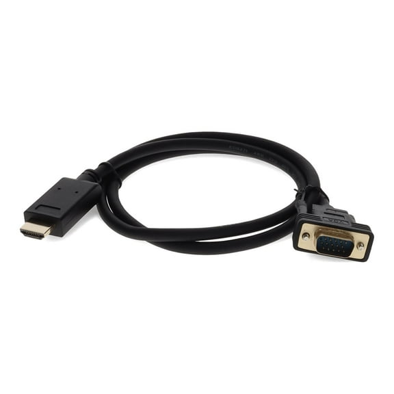 AddOn 3ft HDMI 1.3 Male to VGA Male Black Cable For Resolution Up to 1920x1200 WUXGA