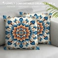 thumbnail image 3 of PHYHOO Short Plush Pillow Covers Boho Flower Square Pillow Case for Bedroom, Sofa, Car Decoration Both Sides, 3 of 5