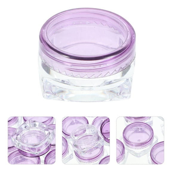 CIMAXIC 12Pcs Small Wide Mouth Plastic Cream Containers with Lids for Daily Use