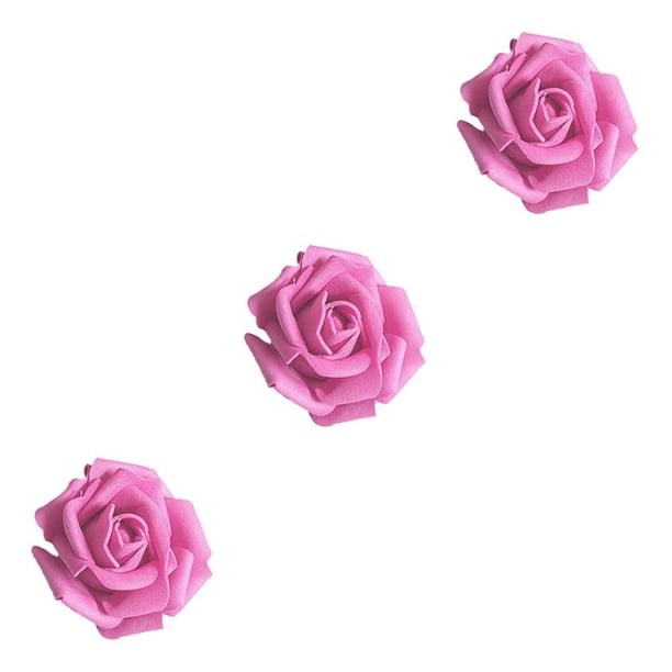 Paquete de 50 flores biónicas artificiales Inteprter espuma Rosa flor falsa decoraciones boda fiesta roja