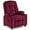 Burgundy, variant on MCombo Big Kids Recliner Chair with Cup Holders, 3  Age Group, Velvet Fabric 7355