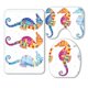 thumbnail image 1 of ABPHQTO Three Seahorses - Juego de alfombras de baño de 3 piezas, alfombrilla de contorno y tapa de inodoro, 1 of 2