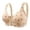 A-Beige427, variant on Daisy Bras For Older Women Printed Front Closure Wireless Adjustable Straps Bra Full Coverage Support Daily Bras