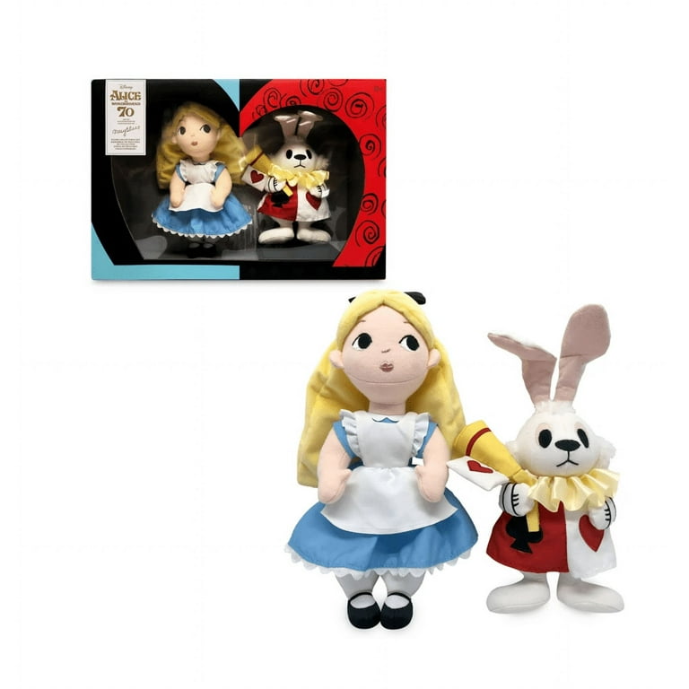 D23 Exclusive Alice in Wonderland by Mary Blair 70th Anniversary Plush —  Alice and March Hare - D23