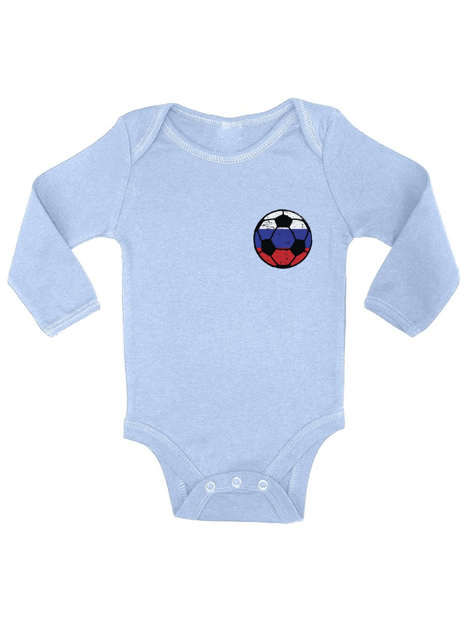 Argentina Football Blue Cotton Baby Romper Bodysuit Jumpsuit Set NB-18M