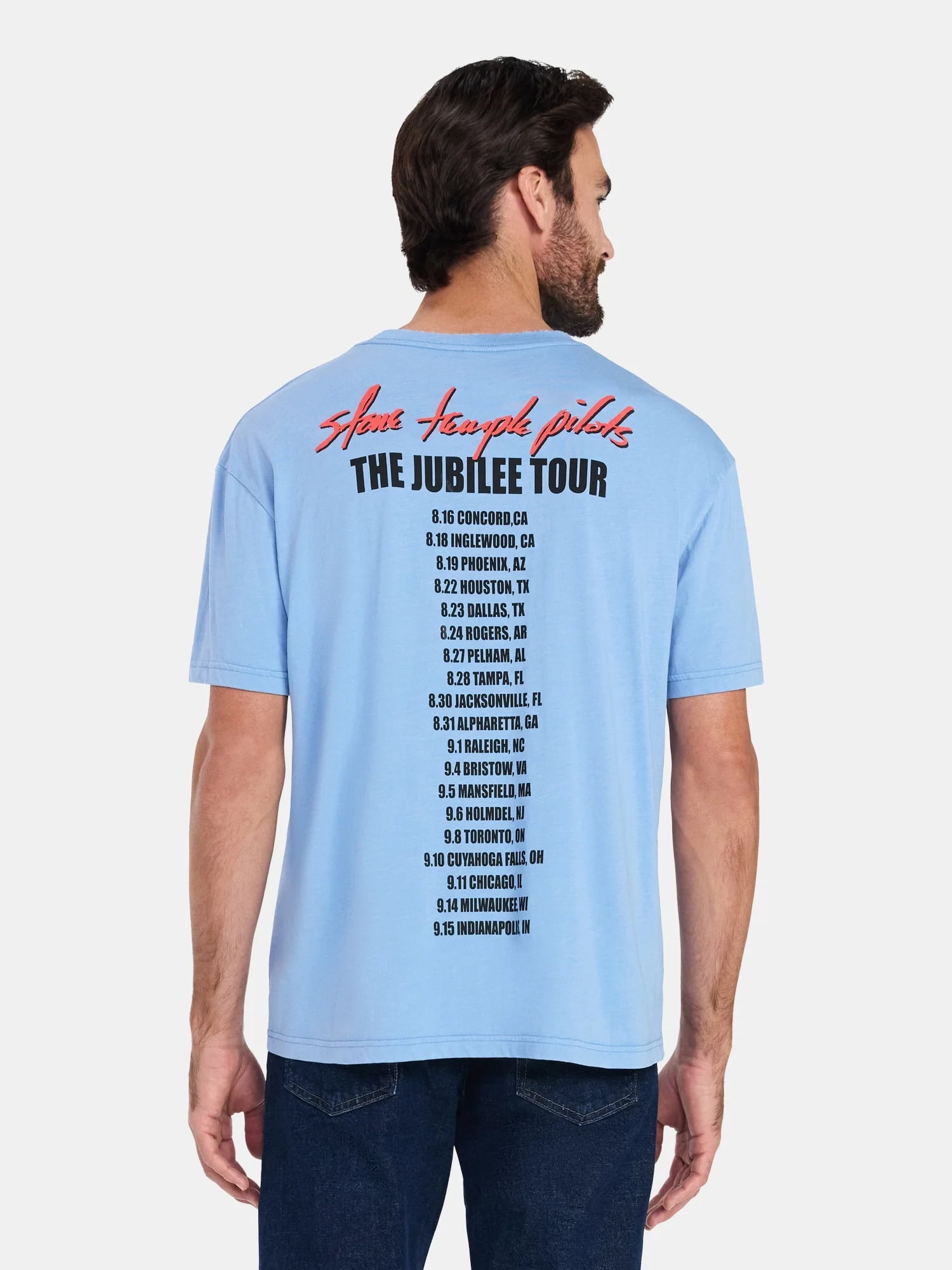 Stone Temple Pilots, Men's & Big Men's Boxy Fit Graphic Tee, Sizes XS-5XL
