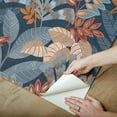 thumbnail image 4 of InHome Yara Blue Peel and Stick Wallpaper, 4 of 4