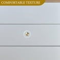 thumbnail image 4 of FONDOTIN Glass Drawer Pulls Octagonal Brass Furniture Hardware For Kitchen Drawer 6Pcs, 4 of 6