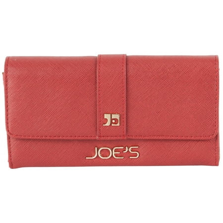 Gusset Flap Over Brief - Joe's Jeans Salute Flap Over Continental Checkbook Wallet - Red