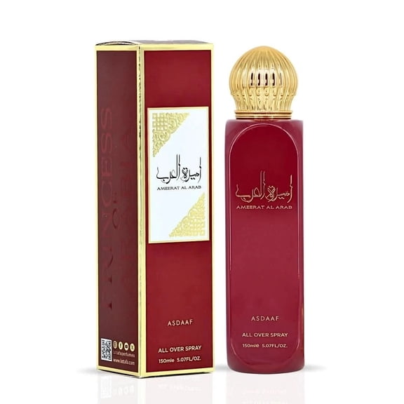 Asdaaf Ameerat Al Arab – Spicy, Herbal, Floral, Fresh – All Over Spray Long-Lasting Fragrance for Women, 5.07 Ounce / 150 ml