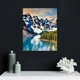 thumbnail image 5 of COMIO Colorado Wall Art Snow Mountain and Lake National Park Landscape Modern Artwork Painting Print On Canvas Framed Picture for Living Room Home Decoration, 5 of 5